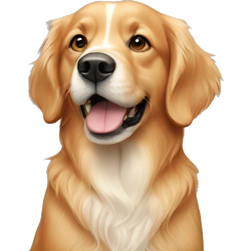 Red golden retriever  emoji