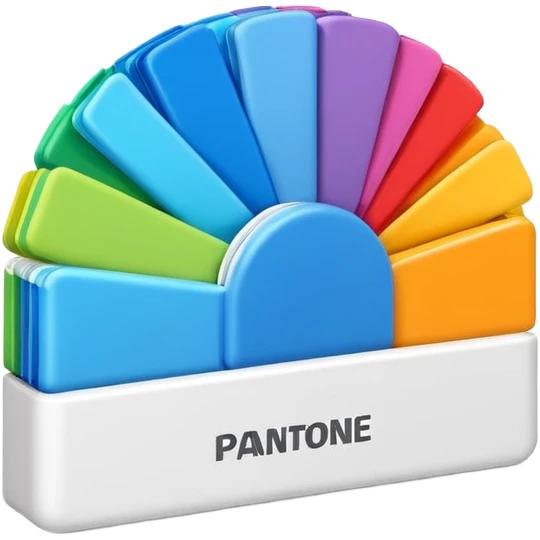 3D pantone colour spread emoji