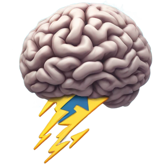 Thunderstorm in my head emoji