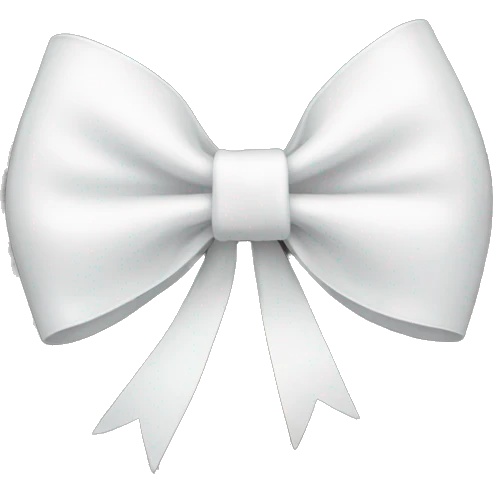 White bow emoji