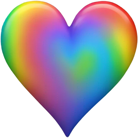 Rainbow heart emoji