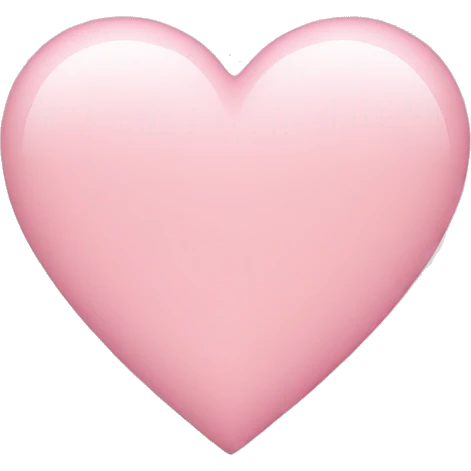 Light pink heart  emoji
