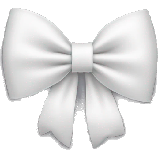 white bow emoji