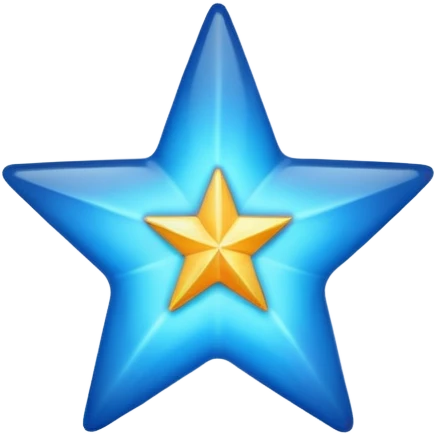 blue version of a ⭐ emoji