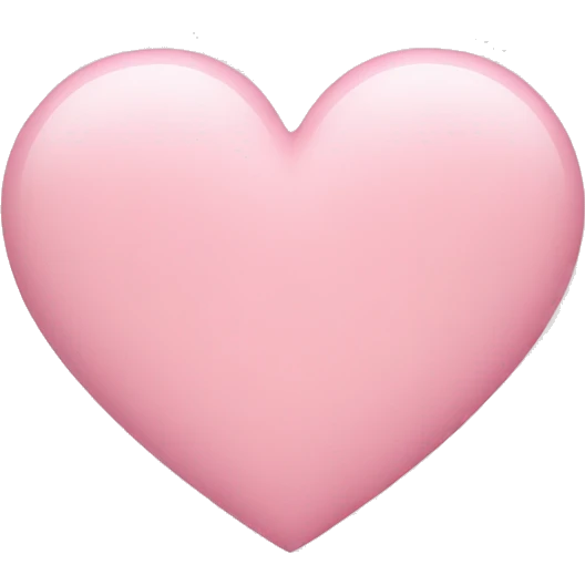 Pastel pink heart emoji