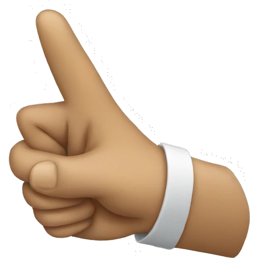 Pointing  emoji