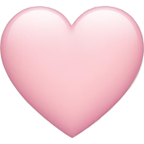 light pink heart emoji