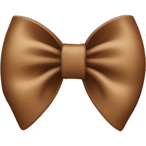Brown bow emoji