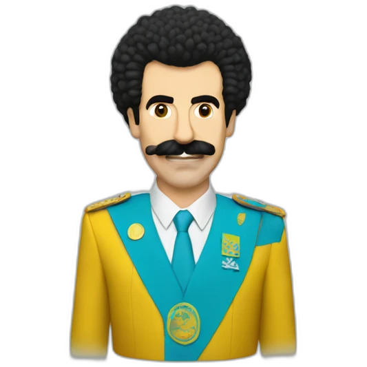 Borat, kazakhstan flag emoji