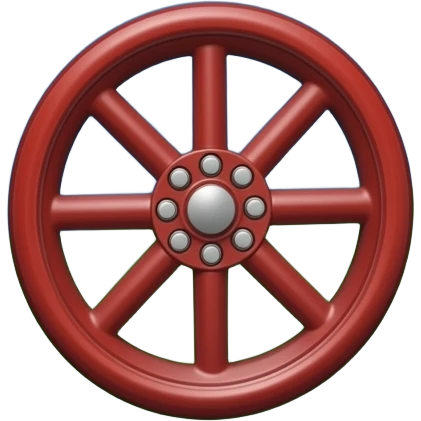 Drapeau bleu en haut vert en bas avec une roue a dix-huit rayons de roulotte rouge au centre emoji