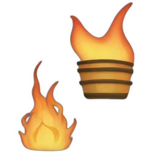 server computer on fire emoji