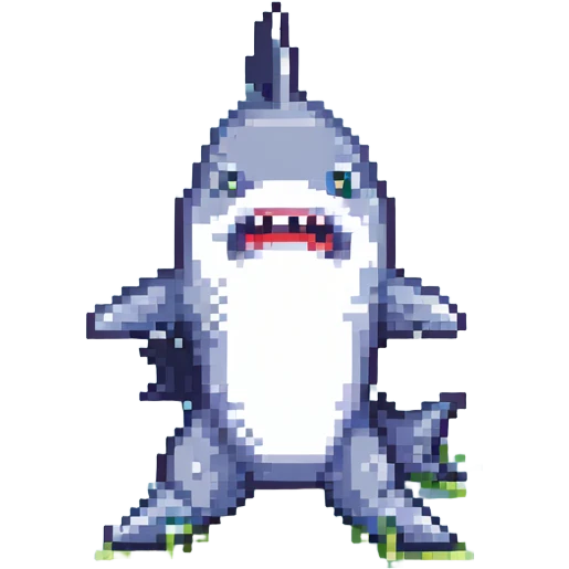 shark with legs, funny pose emoji