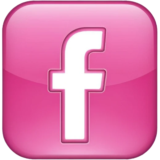Pink Facebook app emoji