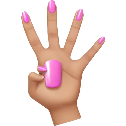 pink nails emoji