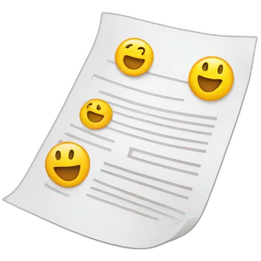 website with paper emoji