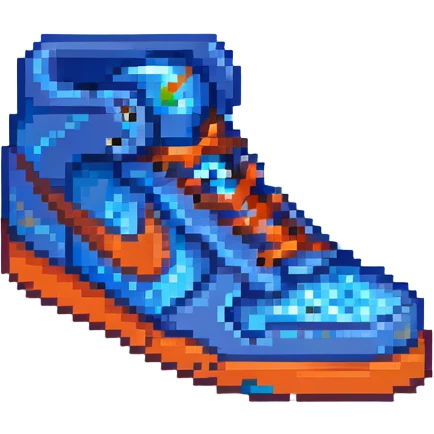 blue Nike shoes emoji