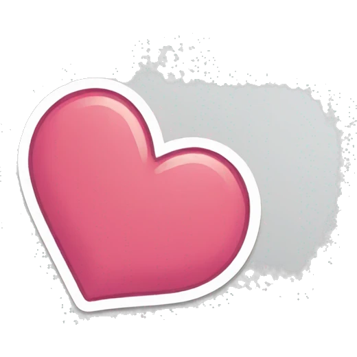 Heart sticker emoji
