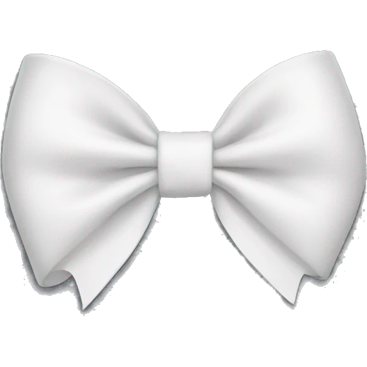 White bow emoji