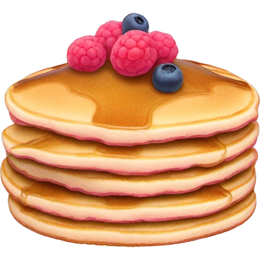 pancakes light pink berry emoji