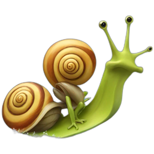 snail surfing emoji