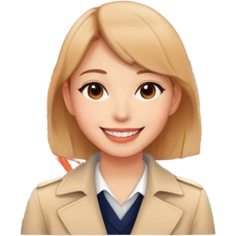 A youny womon with tokyo tower emoji