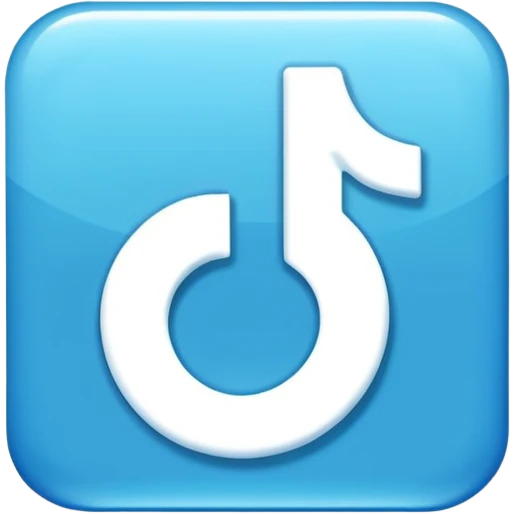 Badge bleu tiktok emoji