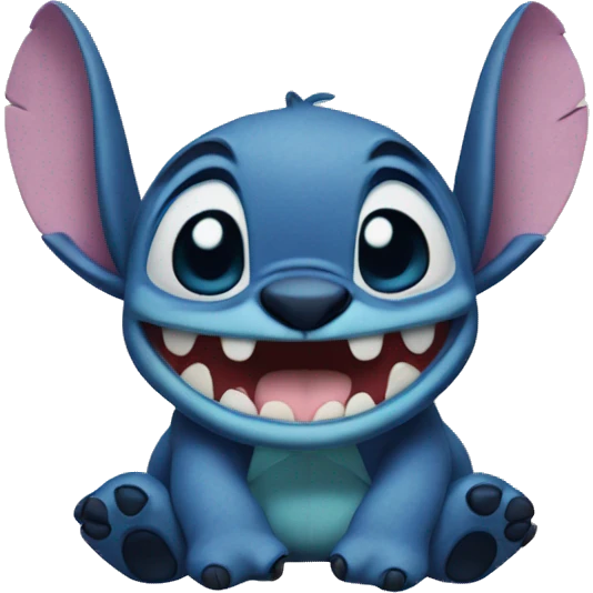 Stitch enojado emoji