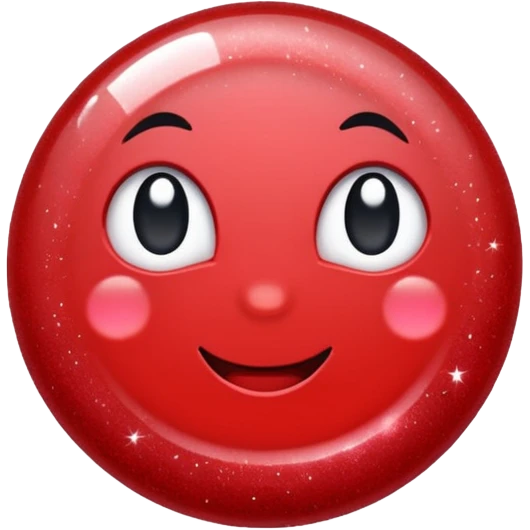 red glitter ping emoji