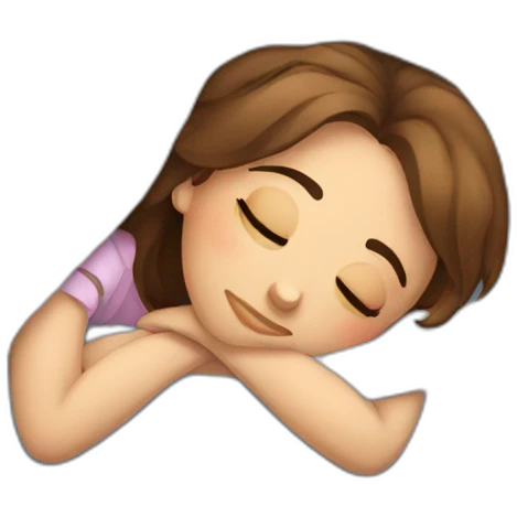 Sleepy girlfriend emoji
