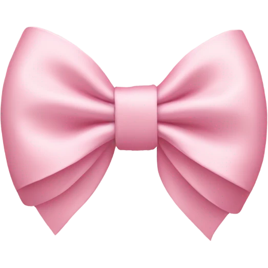 light pink bow on light pink bow emoji