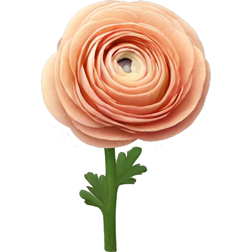 Ranunculus flower emoji