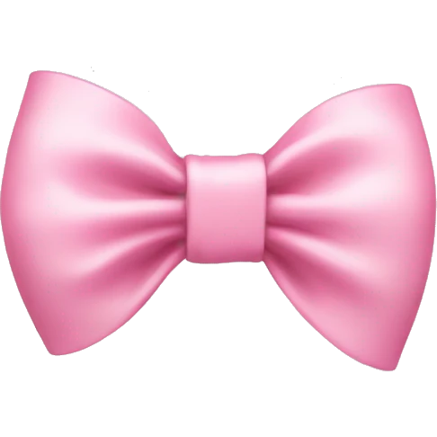 Baby pink bow emoji