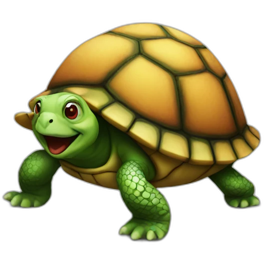 Turtle clown emoji