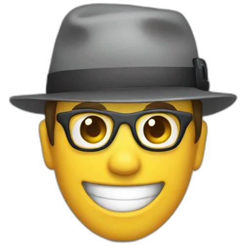 photographer with a smile, holding a camera emoji