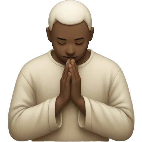 a person praying and giving to the poor emoji