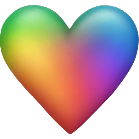 Rainbow heart emoji