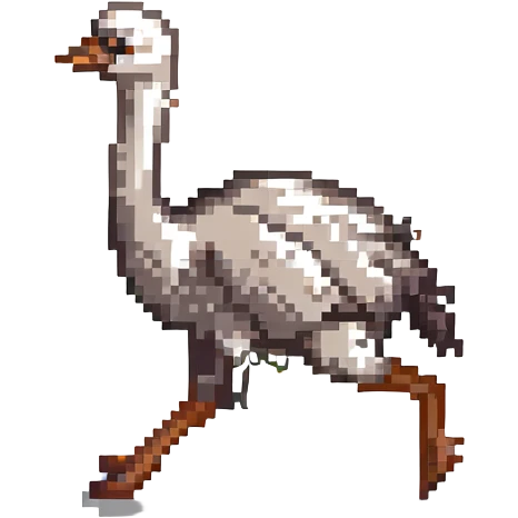 ostrich running emoji