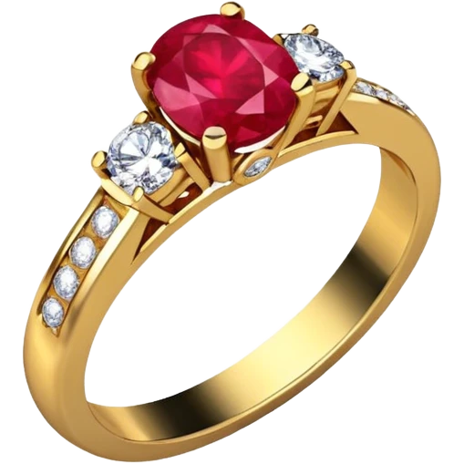 glitter rubi diamond married ring emoji