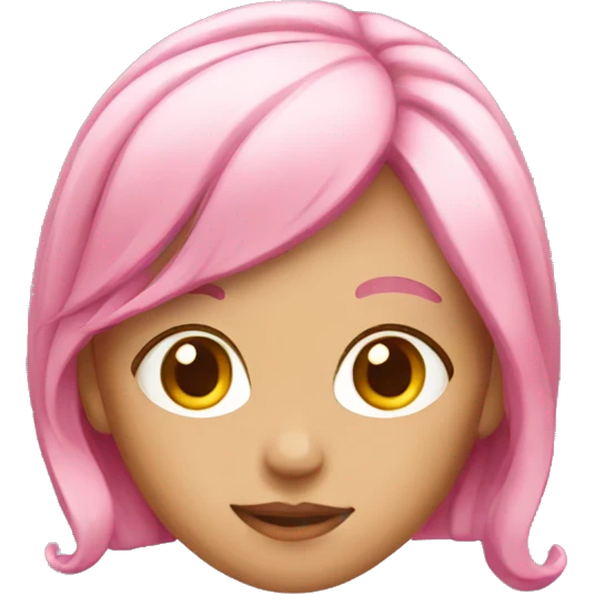 girl with pink hair emoji