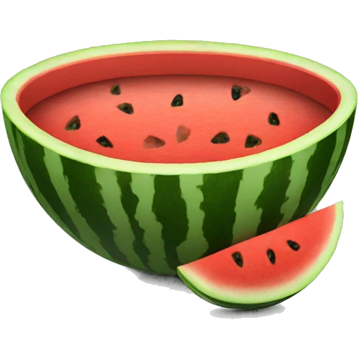 Bowl with watermelon  emoji
