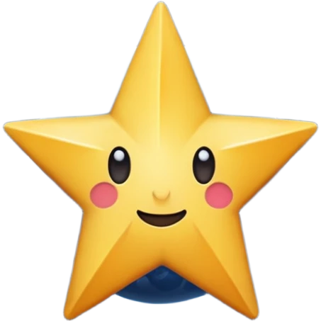 realistic star on space view emoji