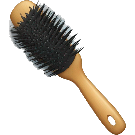 Hair brush emoji
