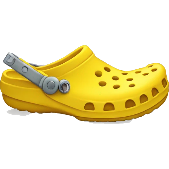 Yellow crocs emoji