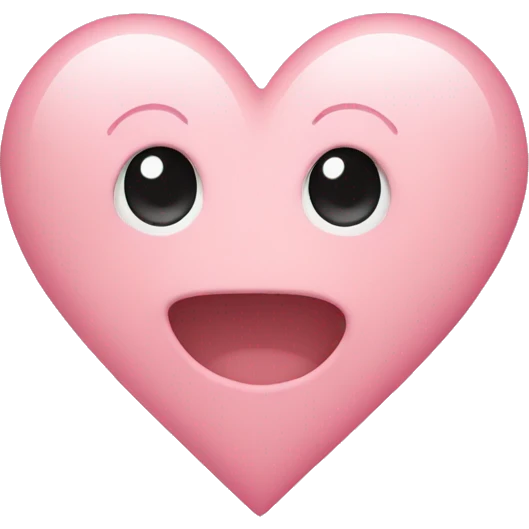 light pink heart emoji