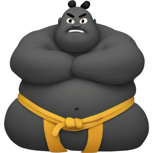 Sumo shadow emoji