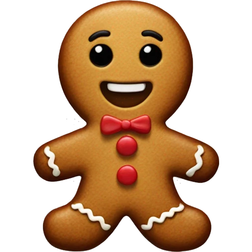 Gingerbread man  emoji