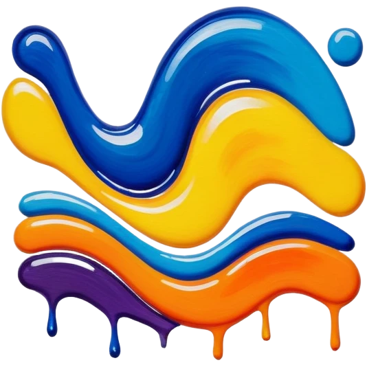 Painting abstract emoji