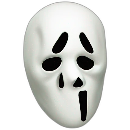 Ghostface mask emoji