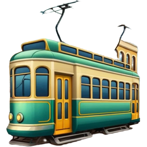 tram with city emoji