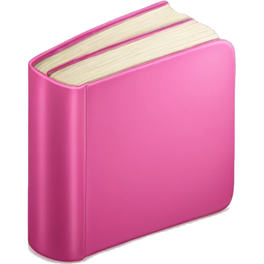 pink book emoji